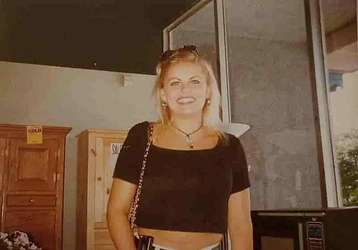 Author’s image. Our only customer that day was this woman.