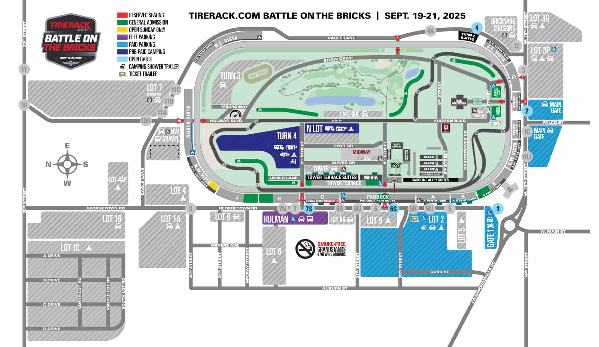 Indy 500 Track Diagram.