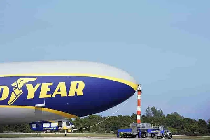 The blimp has landed.