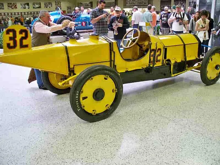 Vintage Indy Race Car in the track museum