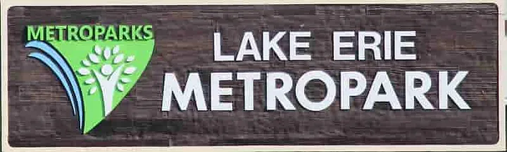 Lake Erie Metropark entrance sign