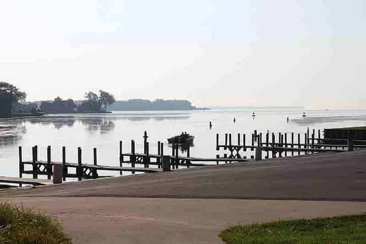 View of the northern marina at Lake Erie Metropark